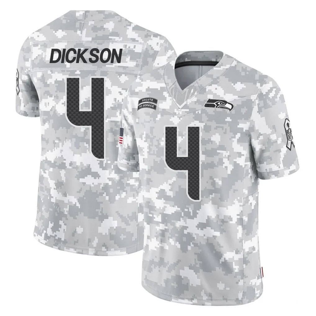 STECN S.Seahawks #4 Michael Dickson Player Arctic Camo Limited Salute To Service Home Game Stitched Jerseys