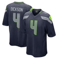 STECN S.Seahawks #4 Michael Dickson Player Navy Home Game Stitched Jerseys