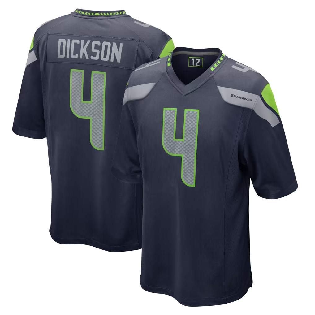 STECN S.Seahawks #4 Michael Dickson Player Navy Home Game Stitched Jerseys