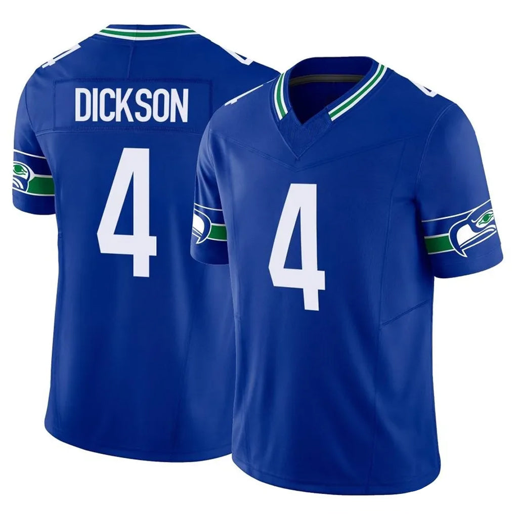 STECN S.Seahawks #4 Michael Dickson Player Royal Limited Throwback Vapor F.U.S.E. Home Game Stitched Jerseys