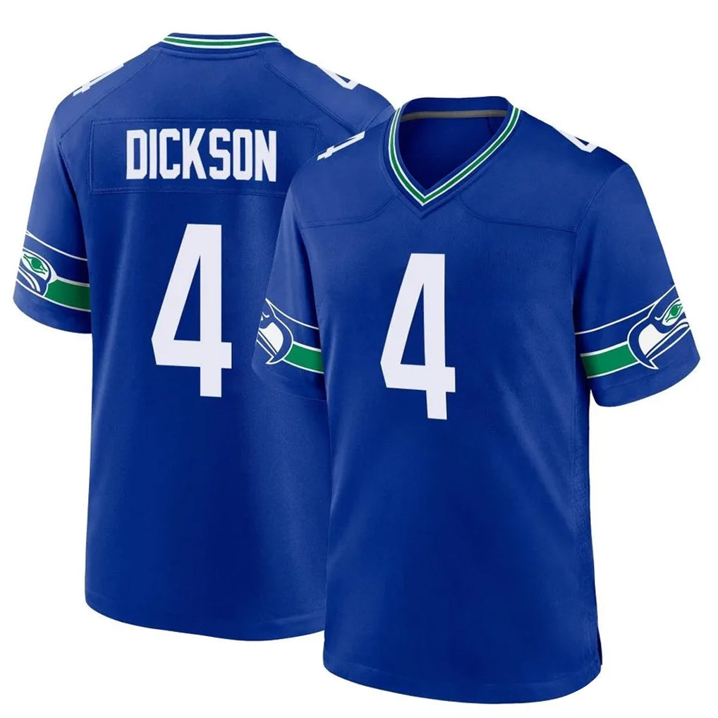 STECN S.Seahawks #4 Michael Dickson Player Royal Throwback Home Game Stitched Jerseys