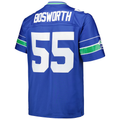 STECN S.Seahawks #55 Brian Bosworth Mitchell & Ness Royal Big & Tall 1987 Legacy Retired Player Stitched Puhic Jersey