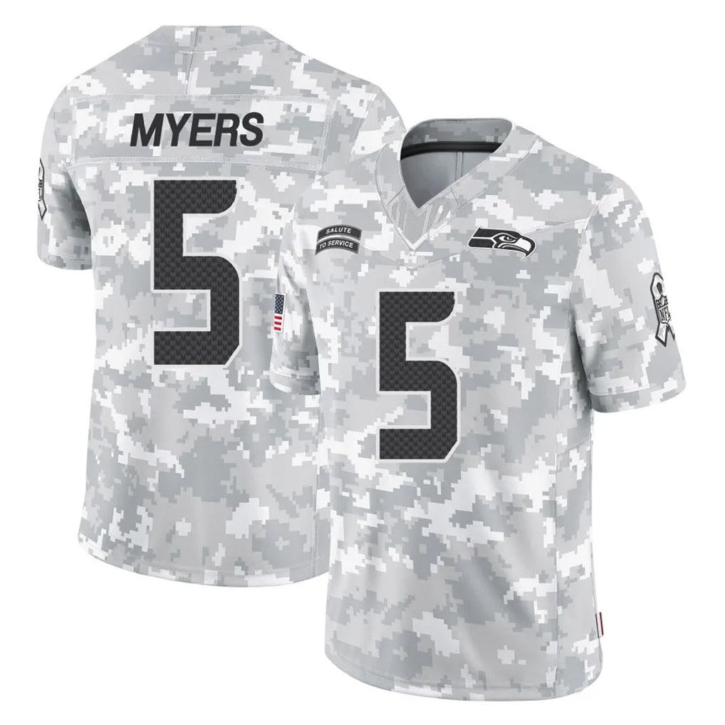 STECN S.Seahawks #5 Jason Myers Player Arctic Camo Limited Salute To Service Home Game Stitched Jerseys