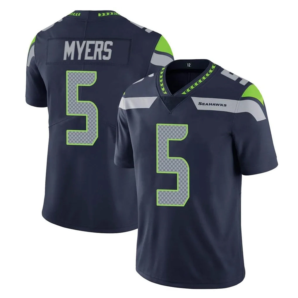 STECN S.Seahawks #5 Jason Myers Player Navy Limited Vapor Untouchable Home Game Stitched Jerseys