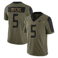 STECN S.Seahawks #5 Jason Myers Player Olive Salute To Service Limited Game Stitched Jerseys