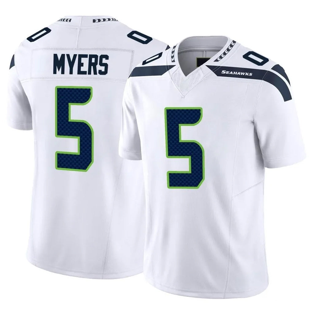 STECN S.Seahawks #5 Jason Myers Player White Limited Vapor F.U.S.E. Home Game Stitched Jerseys