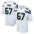STECN S.Seahawks #67 Charles Cross Player White Home Game Stitched Jerseys