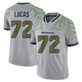 STECN S.Seahawks #72 Abraham Lucas Player Grey Limited 2025 Rivalries Collection Home Game Stitched Jerseys