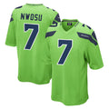 STECN S.Seahawks #7 Uchenna Nwosu Player Green Home Game Stitched Jerseys