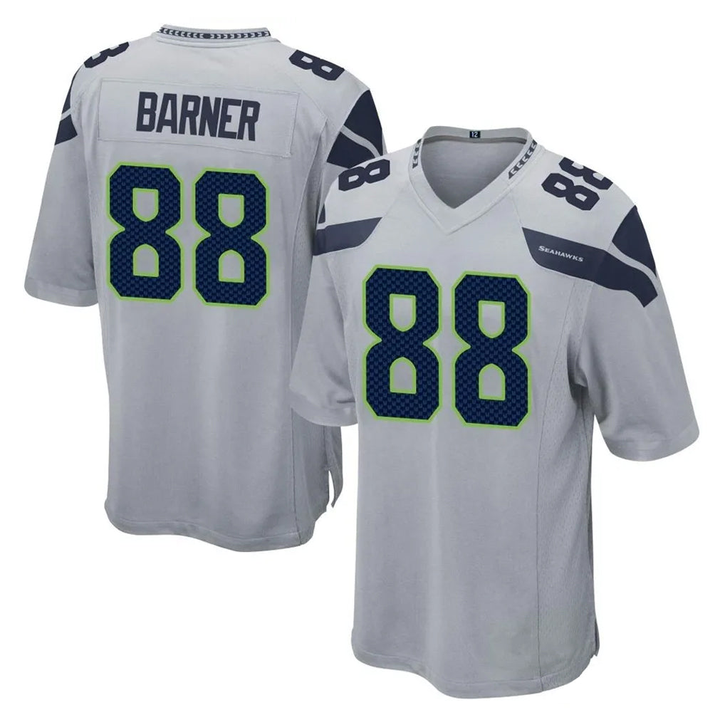 STECN S.Seahawks #88 AJ Barner Player Gray Home Game Stitched Jerseys