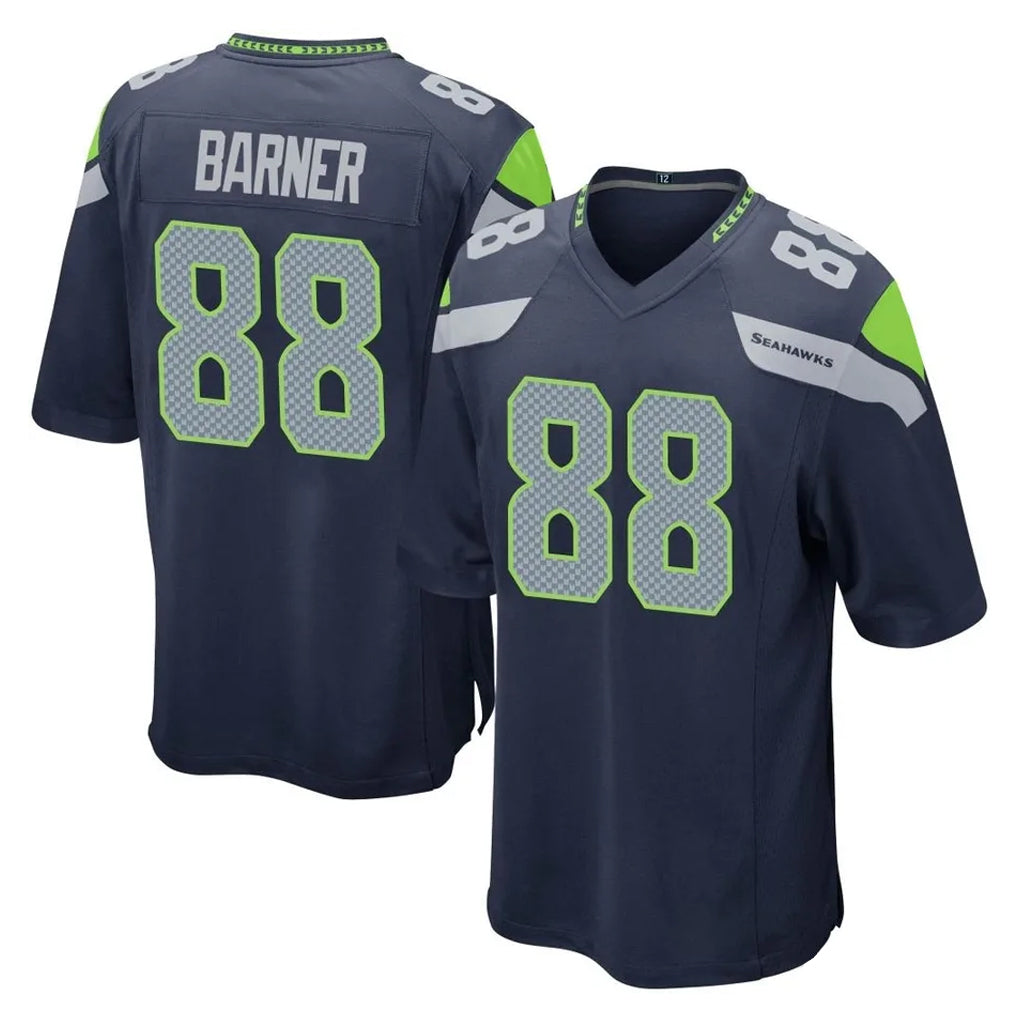 STECN S.Seahawks #88 AJ Barner Player Navy Home Game Stitched Jerseys