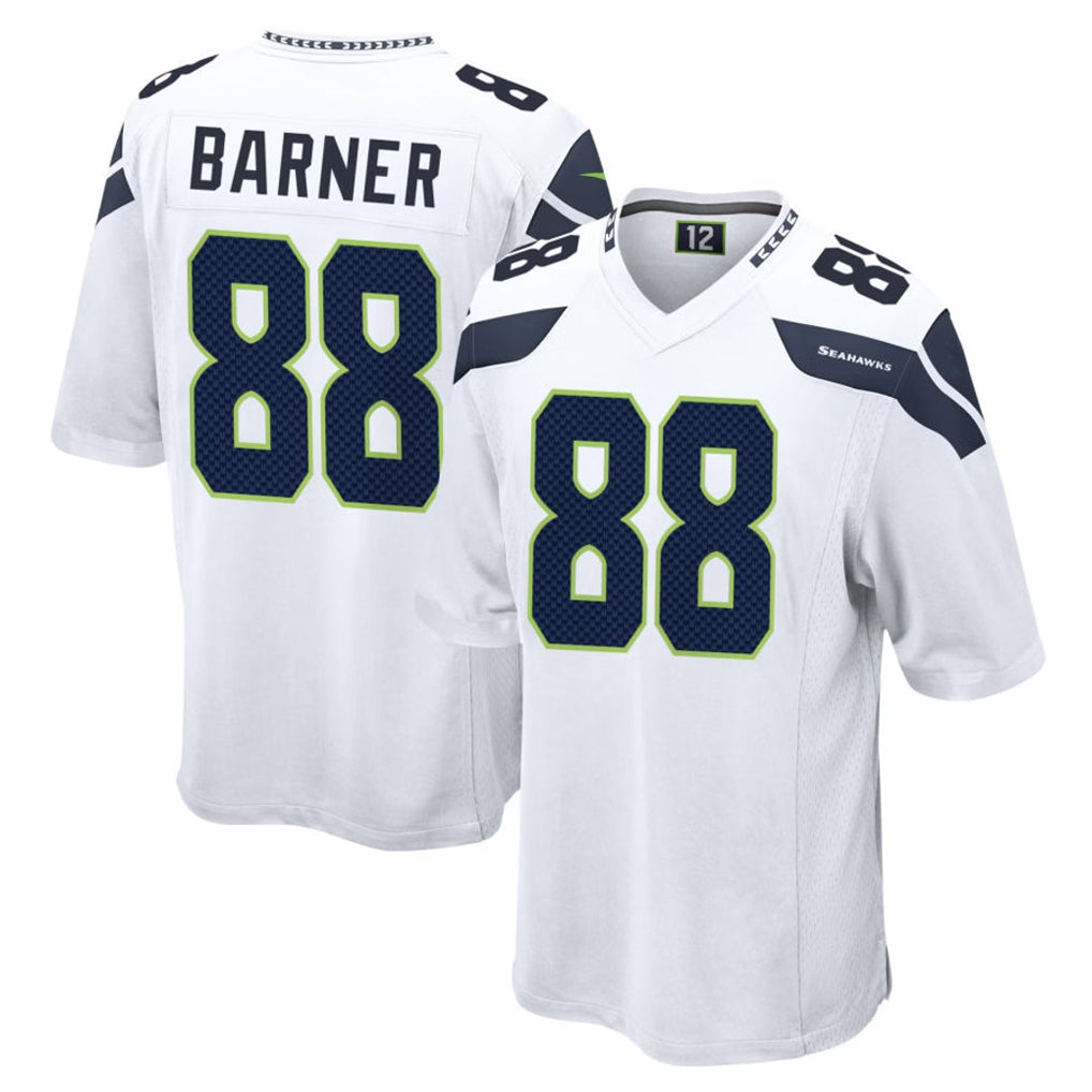 STECN S.Seahawks #88 AJ Barner Player White Home Game Stitched Jerseys