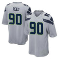 STECN S.Seahawks #90 Jarran Reed Player Gray Home Game Stitched Jerseys