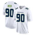 STECN S.Seahawks #90 Jarran Reed Player White Tundra Fashion Home Game Stitched Jerseys