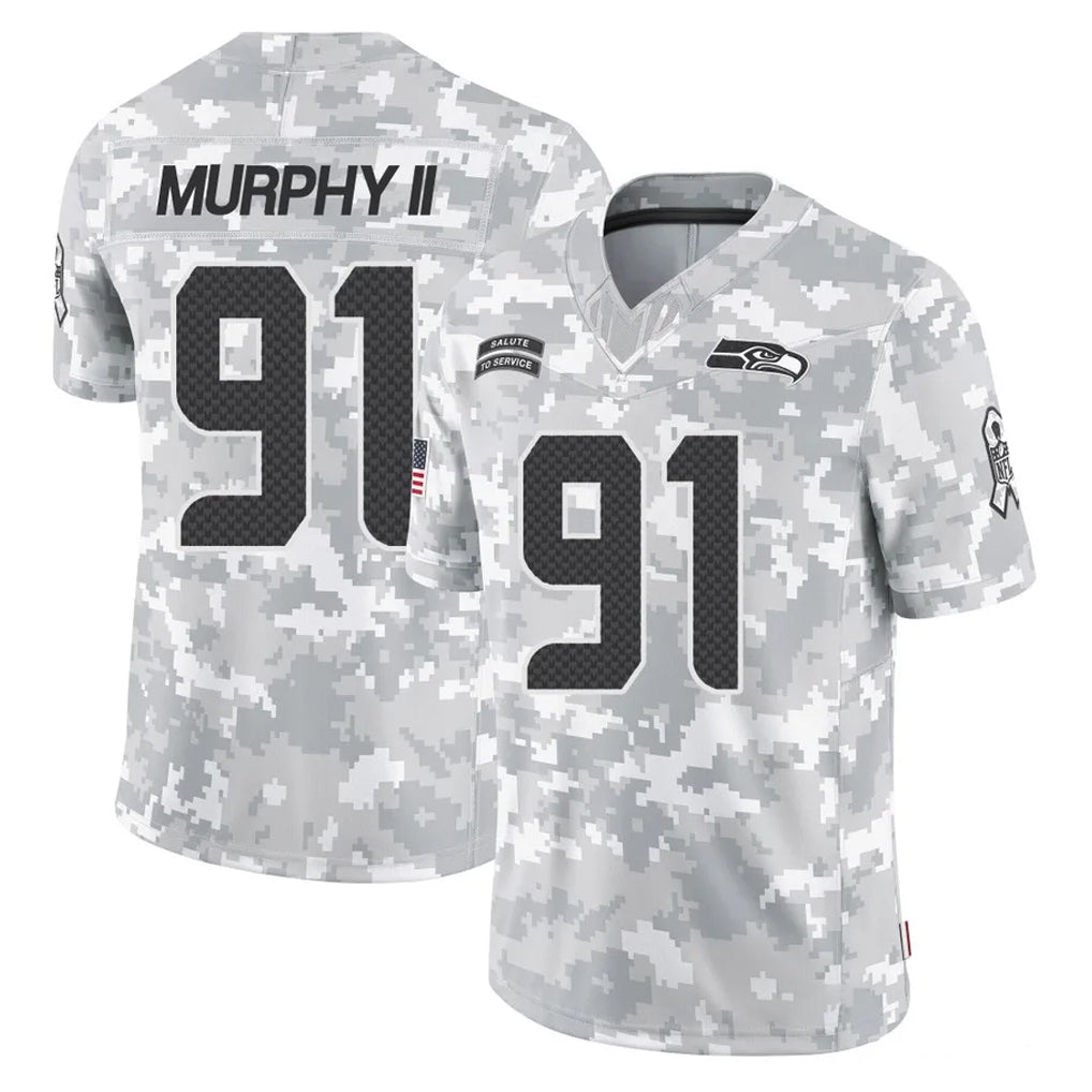 STECN S.Seahawks #91 Byron Murphy II Player Arctic Camo Limited Salute To Service Home Game Stitched Jerseys