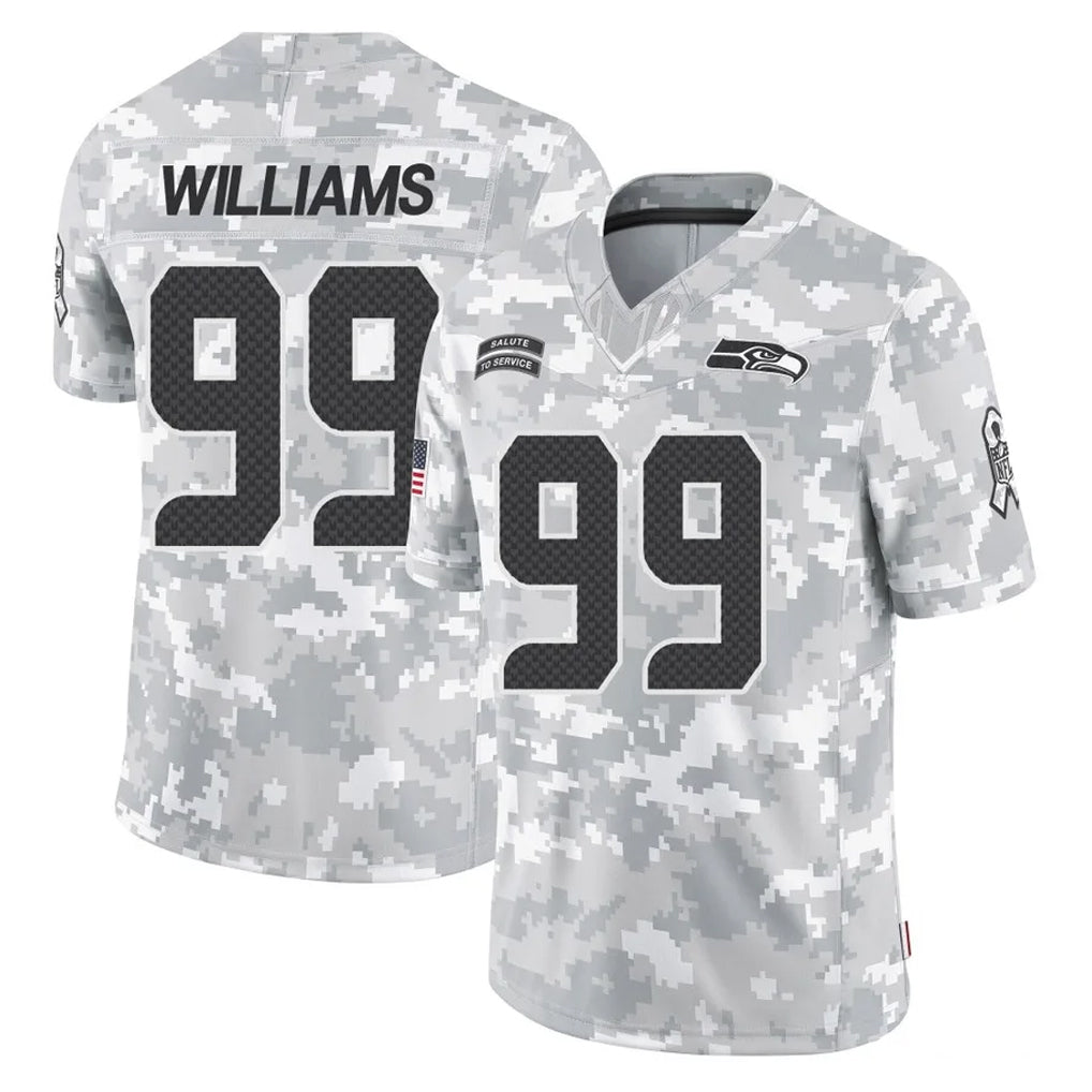 STECN S.Seahawks #99 Leonard Williams Player Arctic Camo Limited Salute To Service Home Game Stitched Jerseys