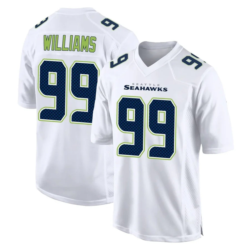 STECN S.Seahawks #99 Leonard Williams Player White Tundra Fashion Home Game Stitched Jerseys