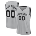 STECN SA.Spurs Fanatics Silver Fastbreak Custom Jerseys - Statement Edition