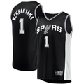 STECN SA.Spurs #1 Victor Wembanyama Fanatics Black Fast Break Replica Jerseys - Icon Edition