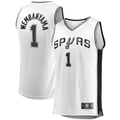 STECN SA.Spurs #1 Victor Wembanyama Fanatics White Fast Break Replica Player Jerseys - Association Edition