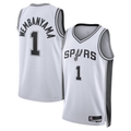 STECN SA.Spurs #1 Victor Wembanyama White Swingman Jerseys - Association Edition