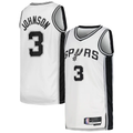STECN SA.Spurs #3 Keldon Johnson White Swingman Jerseys - Association Edition