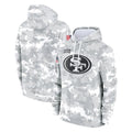 STECN SF.49ers Arctic Camo Limited Salute to Service Pullover Hoodies Game Blank Player Stitched Jerseys