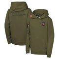 STECN SF.49ers Olive Salute to Service Pullover Hoodies Limited Blank Player Stitched Jerseys