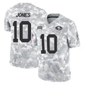 STECN SF.49ers #10 Mac Jones Player Arctic Camo Limited Salute To Service Home Game Stitched Jerseys