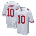 STECN SF.49ers #10 Mac Jones Player White Home Game Stitched Jerseys