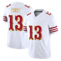 STECN SF.49ers #13 Brock Purdy Player White 2025 Rivalries Collection Game Limited Stitched Jerseys