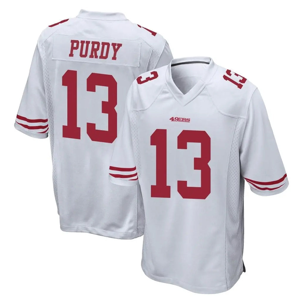 STECN SF.49ers #13 Brock Purdy Player White Home Game Stitched Jerseys