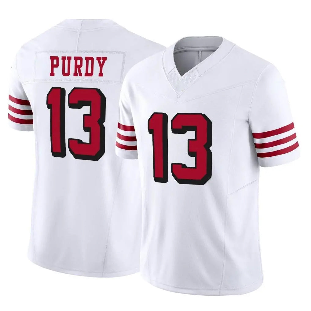 STECN SF.49ers #13 Brock Purdy Player White Limited Alternate Vapor F.U.S.E. Home Game Stitched Jerseys