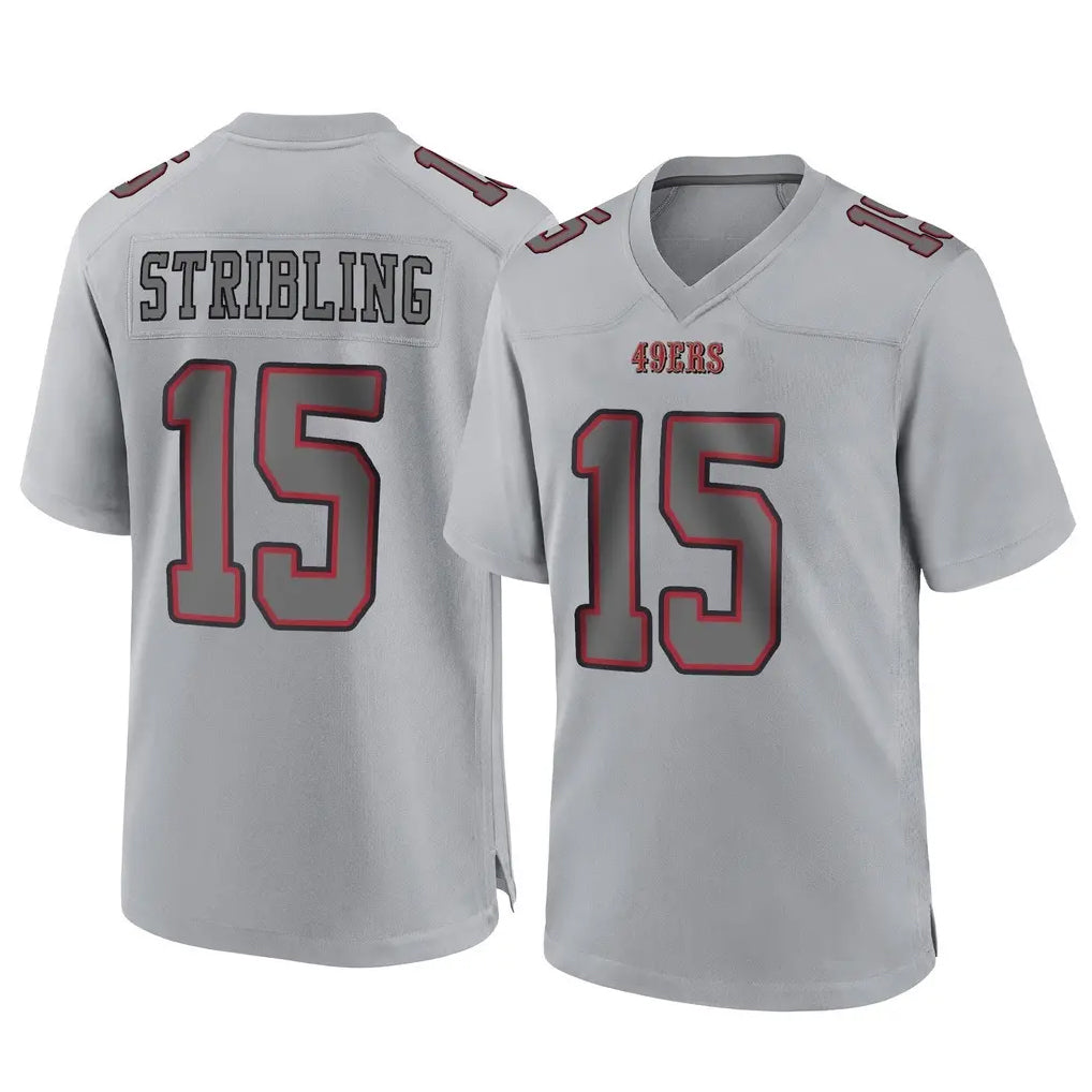STECN SF.49ers #15 De'Zhaun Stribling Player Gray Atmosphere Fashion Home Game Stitched Jerseys