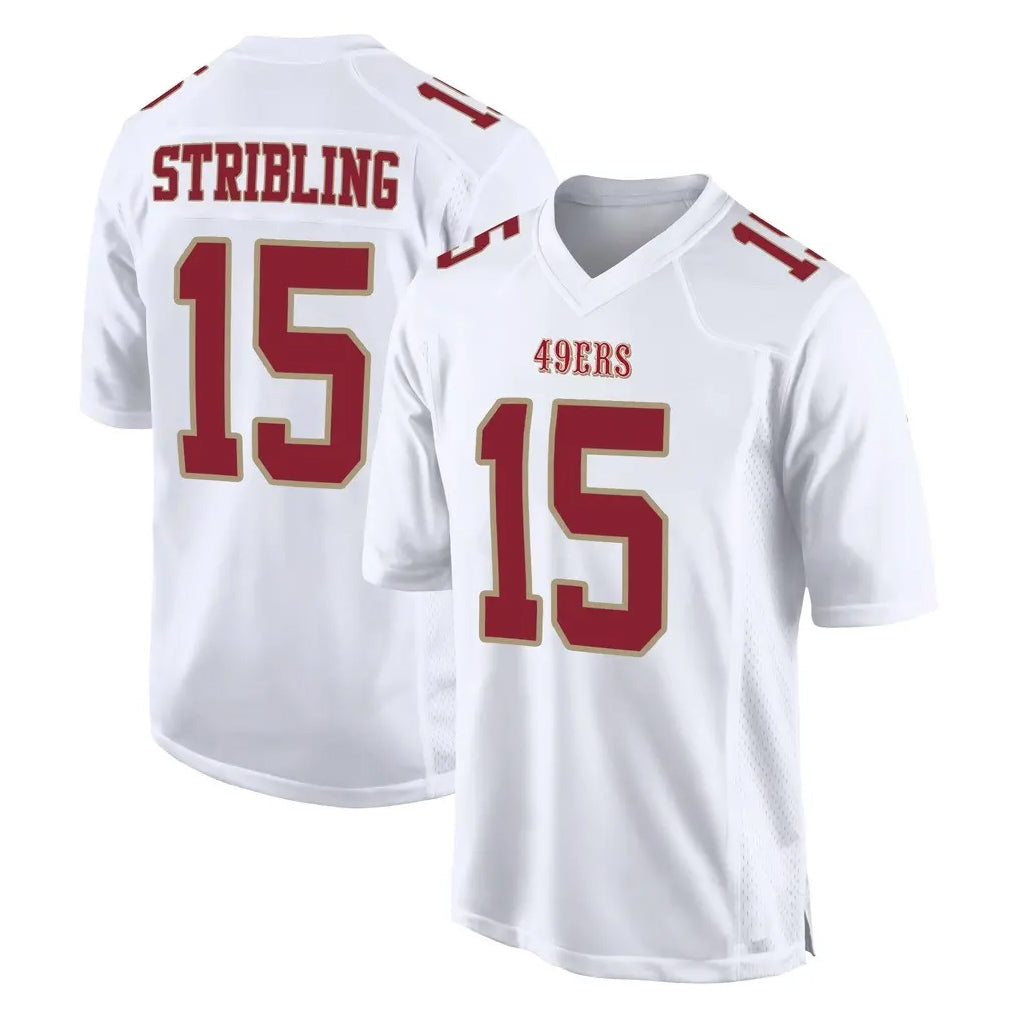 STECN SF.49ers #15 De'Zhaun Stribling Player White Fashion Home Game Stitched Jerseys