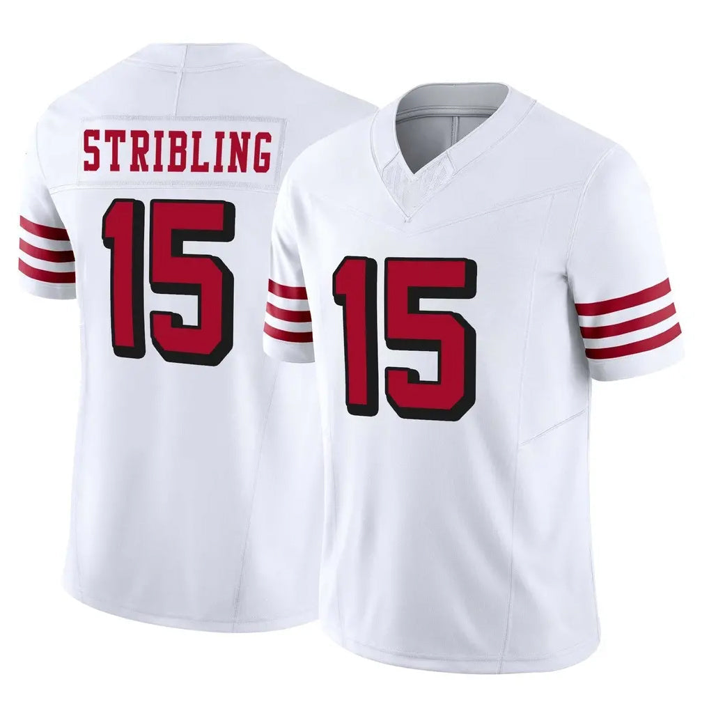 STECN SF.49ers #15 De'Zhaun Stribling Player White Limited Alternate Vapor F.U.S.E. Home Game Stitched Jerseys