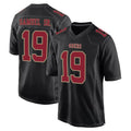 STECN SF.49ers #19 Deebo Samuel Sr. Player Black Fashion Home Game Stitched Jerseys