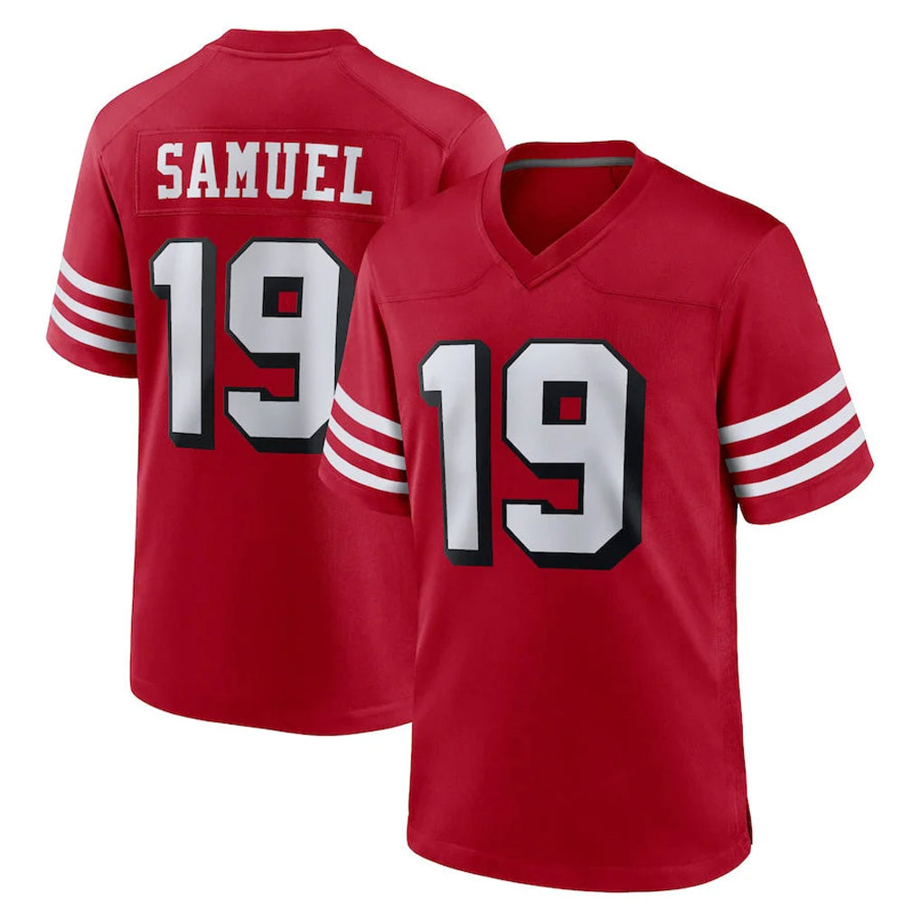 STECN SF.49ers #19 Deebo Samuel Sr. Player Red Limited Alternate Home Game Stitched Jerseys