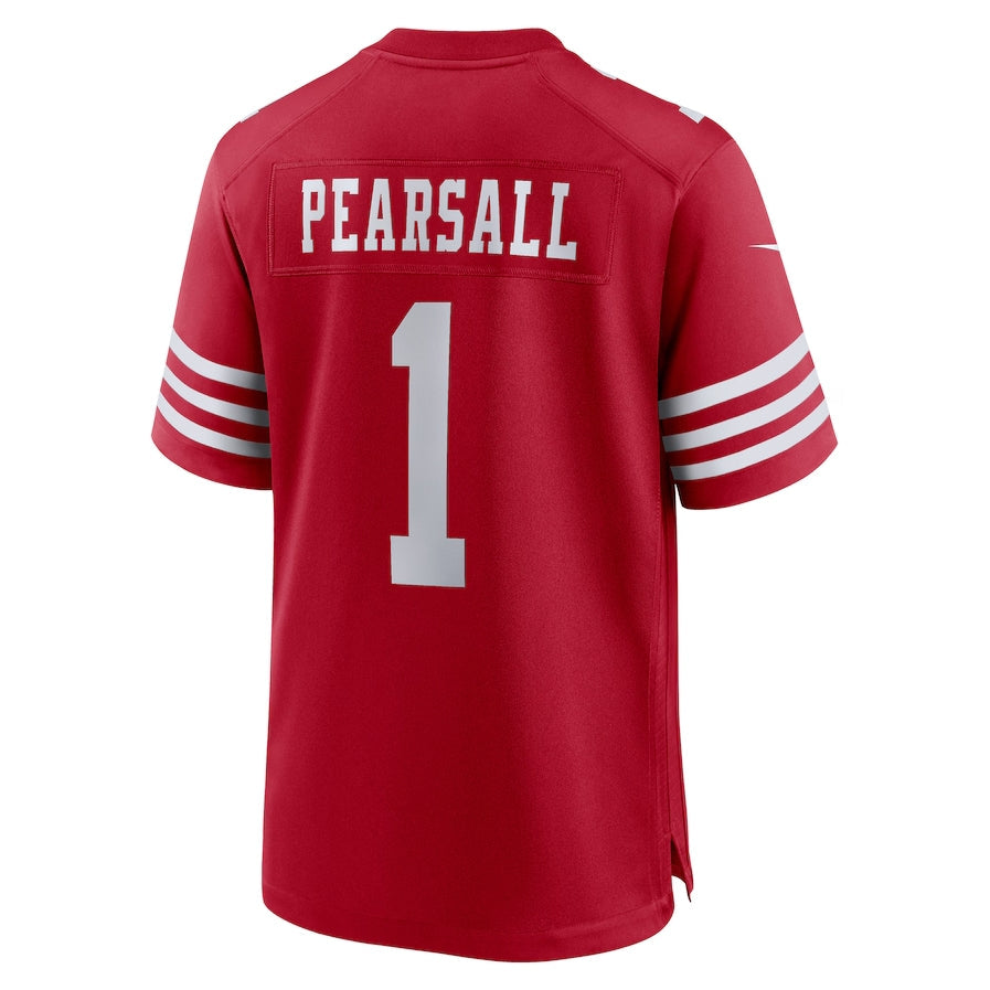 STECN SF.49ers #1 Ricky Pearsall 2024 Draft First Round Pick Player Game Stitched Jerseys