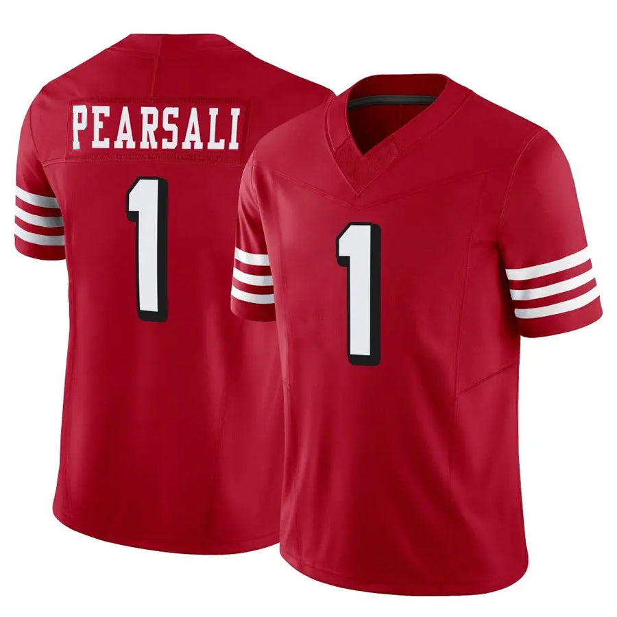 STECN SF.49ers #1 Ricky Pearsall Player Scarlet Vapor F.U.S.E. Limited Stitched Jerseys