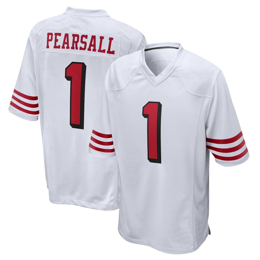 STECN SF.49ers #1 Ricky Pearsall Player White Game Stitched Jerseys