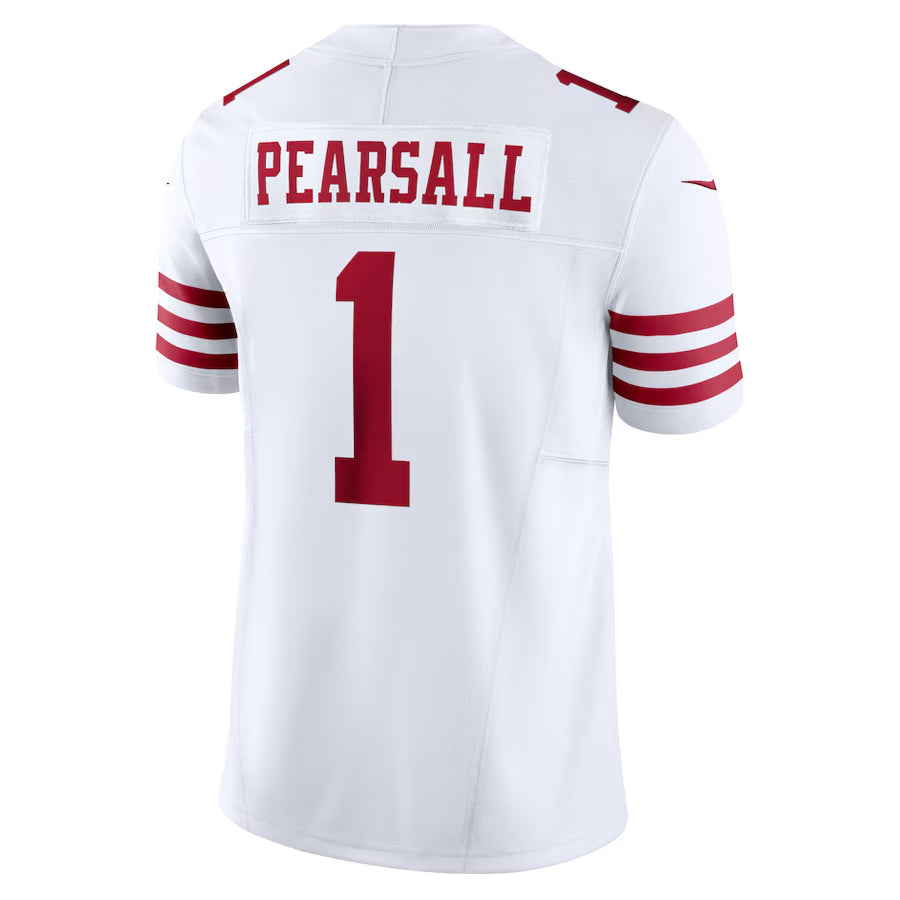 STECN SF.49ers #1 Ricky Pearsall Player White Vapor F.U.S.E. Limited Stitched Jerseys