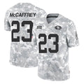 STECN SF.49ers #23 Christian McCaffrey Player Arctic Camo Limited Salute To Service Home Game Stitched Jerseys
