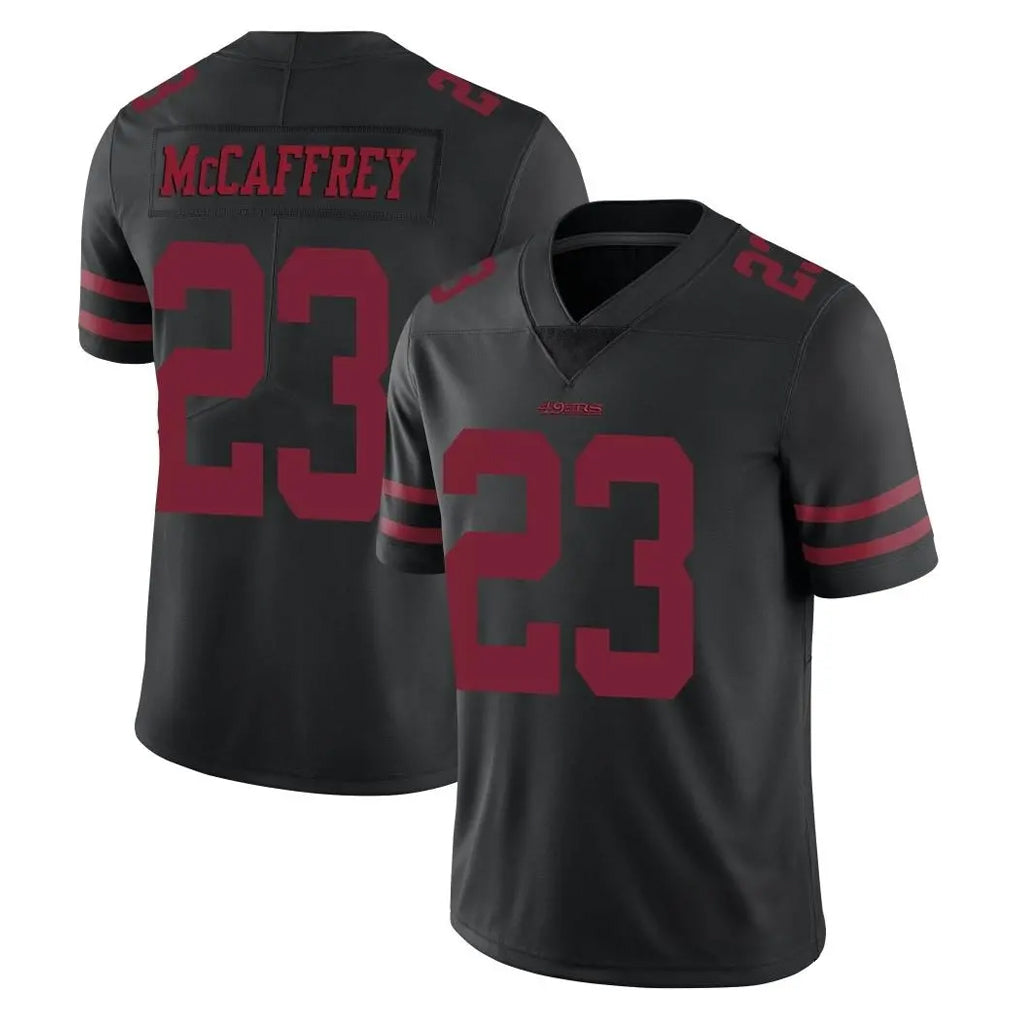 STECN SF.49ers #23 Christian McCaffrey Player Black Alternate Limited Vapor Untouchable Home Game Stitched Jerseys