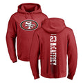STECN SF.49ers #23 Christian McCaffrey Player Red LOGO Pullover Hoodies Home Game Stitched Jerseys