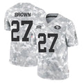 STECN SF.49ers #27 Ji'Ayir Brown Player Arctic Camo Limited Salute To Service Home Game Stitched Jerseys