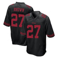 STECN SF.49ers #27 Ji'Ayir Brown Player Black Alternate Home Game Stitched Jerseys