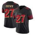 STECN SF.49ers #27 Ji'Ayir Brown Player Black Limited Rivalries Collection Home Game Stitched Jerseys