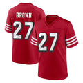 STECN SF.49ers #27 Ji'Ayir Brown Player Red Limited Alternate Home Game Stitched Jerseys
