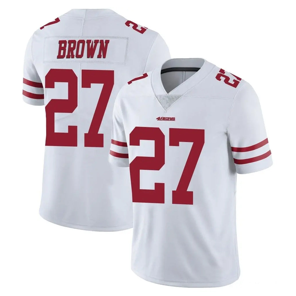STECN SF.49ers #27 Ji'Ayir Brown Player White Limited Vapor Untouchable Home Game Stitched Jerseys